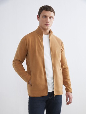 Lc Waikiki Yeni Sezon Dik Yaka Uzun Kollu Polar Erkek Fermuarlı Sweatshirt