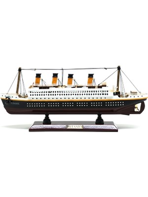 Daniska 35X45 cm Özel Tasarım Işıklı Ahşap Titanik Gemi