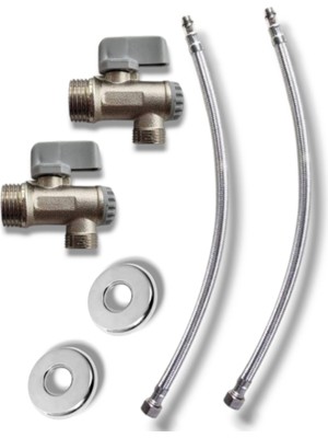 Filtreli Batarya Bağlantı Flex Hortum ve Taharet Musluk Takımı