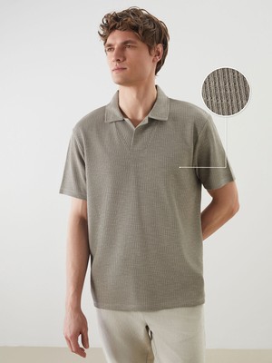 Lc Waikiki Yeni Sezon Polo Yaka Kısa Kollu Erkek Dokulu Tişört