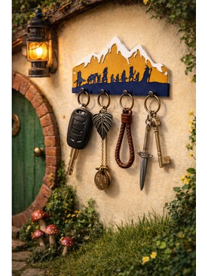 Otscraft Studio Lotr Yüzük Kardeşliği Duvar Tipi Anahtarlık Askısı