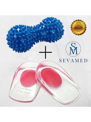 Özgürce Konforlu Topuk Pedi, Silikon Tabanlık ve Ayak Masaj Aleti Seti