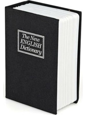 Hype Store Senon Kitap Görünümlü Kumbara Gizli Para Kasası Kitap Kumbara (Siyah, Büyük)