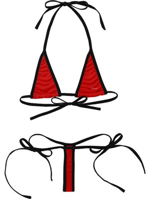 İlk El Grup Ieg™ Kadın Kırmızı Sütyen Külot Fantazi Iç Çamaşırı Takımı