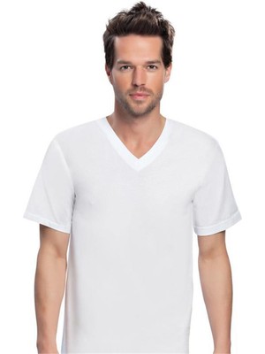 İlk El Grup Ieg™ Nbb 707 Erkek  Atlet Kısa Kollu V Yaka