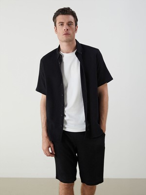 Lc Waikiki Yeni Sezon Standart Kalıp Kısa Kollu Gabardin Erkek Gömlek