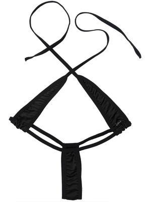 İlk El Grup Ieg™ Kadın Fantezi Iç Giyim Siyah Seksi Iç Çamaşırı Takımı