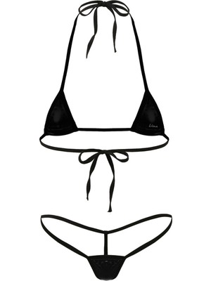 İlk El Grup Ieg™ Büyük Beden Fantazi Iç Giyim Siyah Sütyen Çamaşır Takımı