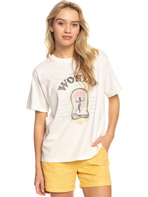 Roxy Moonlight Sun B Kadın Beyaz Tişört