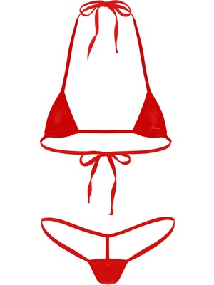 İlk El Grup Ieg™ Fantezi Giyim Iç Çamaşırı Kırmızı Sütyen Külot Takımı