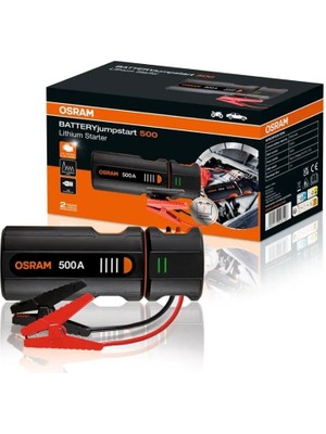 OSRAM 12V AKÜ TAKVİYE CİHAZI (500A) (POWERBANK) (LED IŞIK)