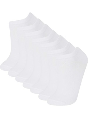 DeFacto Kadın 7'li Pamuklu Patik Çorap E9985AXNS