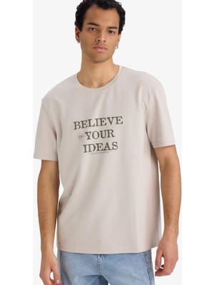 DeFacto Nefes Alabilen Baskılı Tişört F9683AX26SP