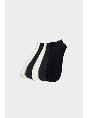 DeFacto Erkek 5'li Pamuklu Sneaker Çorap G2061AXNS