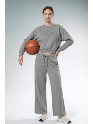 DeFacto Airtech NBA Los Angeles Lakers Wide Leg Eşofman Altı F8217AX26SP