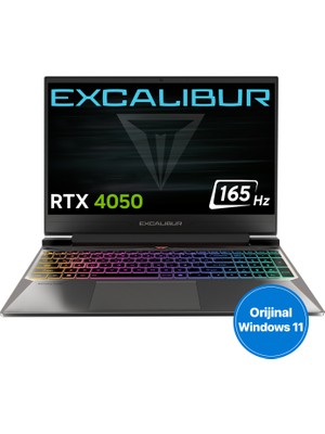 Casper Excalibur G870 I7-13620H 24 GB 2tb Rtx 4050 165HZ 15.6" W11H Gaming Laptop G870.1362-CXA0A-C
