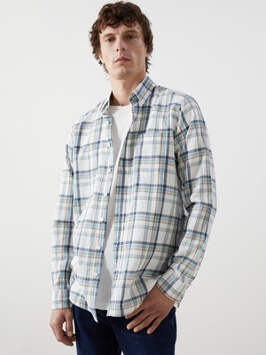 Lc Waikiki Yeni Sezon Regular Fit Uzun Kollu Ekose Poplin Erkek Gömlek