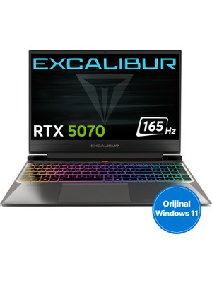 Casper Excalibur G870 i7-13620H 32GB 1TB 8GB RTX5070 165Hz 15.6" Windows 11 Home Taşınabilir Bilgisayar G870.1362-DF70A-C