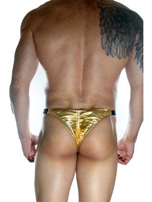 İlk El Grup Ieg™ Erkek  Arkası Büzgülü Gold Brazillian Slip