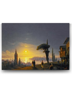 Hype Store Ivan Ayvazovski - Galata Kulesi Tablosu - 125X80CM