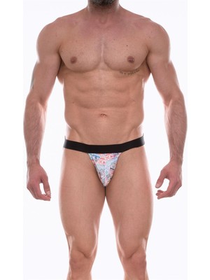 İlk El Grup Ieg™ Erkek  Desenli Jockstrap Çamaşır