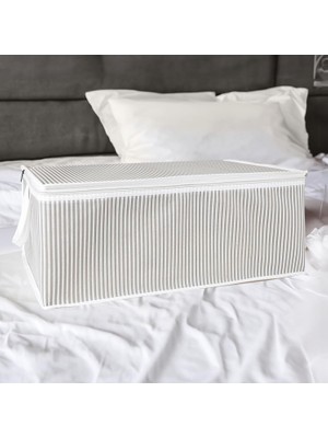 Hype Store Pazar Kapısı Baza Altı Düzenleyici Kumaş Hurç Büyük Boy Organizer (65 x 45 x 22) (8 Adet Gri Büyük B