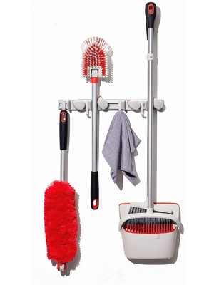 Hype Store Oxo Good Grips Duvar Düzenleyici, Paspas ve Süpürge Için, 7,6 x 12,7 x 43,2 cm