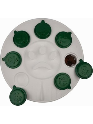 Hype Store Kedi Köpek Bulmacası ve Yavaş Yeme Mama Kabı Beyaz-Mix