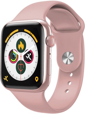 Normadia Pembe Akıllı Saat Nabız Ölçer Bileklik Adım Sayar X7 Series 6