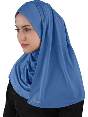 Ecardin ST500-SANDY Türban Şal 42 Kot Mavi - Kot Mavi - Ecardin