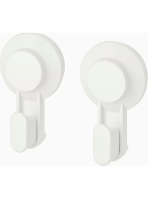 Hype Store Vantuzlu Kanca, Beyaz (2'li Paket)