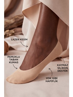 Kadın Görünmez Babet Çorap Ten