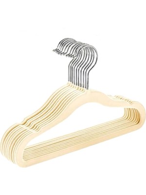 Hype Store Çocuk Elbise Askıları, 50'li Set, Pembe Altın Kancalı Kadife Askılar, Kaymaz, Gardıroplar, Çocuk Kıy