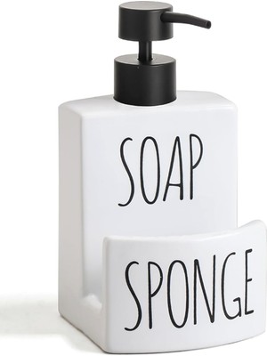 Hype Store Banyo Mutfak Sıvı Katı Sabunluk Beyaz