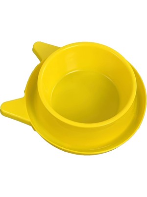 Hype Store Plastik Kedi Kulaklı Mama ve Su Kabı 400 ml Sarı