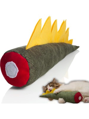 Hype Store Pawdaz Matatabi - Dıno (40X12CM) Bol Sesli, Bol Kokulu Kedi Oyuncağı (Yeşil)