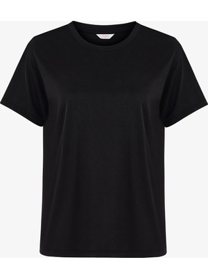 Penti Siyah Bisiklet Yaka Modal Tişört