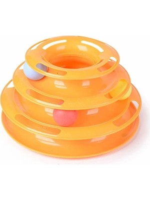 Hype Store Tower Of Tracks Toplu Yuvarlak Kedi Oyuncağı 24 x 13 cm - Vıolet