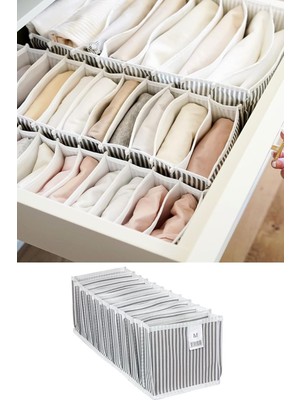 Hype Store Pazar Kapısı Akordiyon Çekmece Içi Düzenleyici Organizer (5 Adet Gri, Medium)