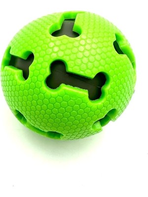 Hype Store Tasma Market Yeşil Kemik Desenli Sesli Premium Köpek Oyun Topu Yeşil