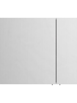 Hype Store Vitra Shift T20 81006 Asimetrik Dolaplı Ayna, Parlak Beyaz, 80 cm