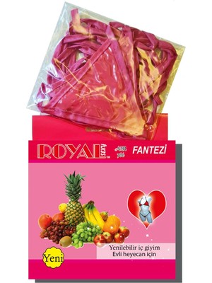 İlk El Grup Ieg™ Fantezi Tüketilebilen Yenilebilir Tropikal Aromalı Iç Çamaşırı Takımı