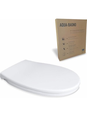 Hype Store Aqua Bagno, Neo Klozet Kapağı, Beyaz, Yavaş Kapanan, Pp