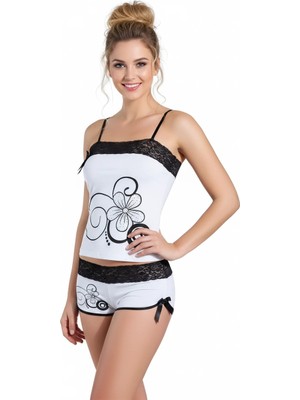 İlk El Grup Ieg™ Çiçek Nakışlı Şortlu Takım B333