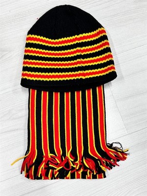 İlk El Grup Ieg™ Taraftar Atkı Bere Sarı Kırmızı