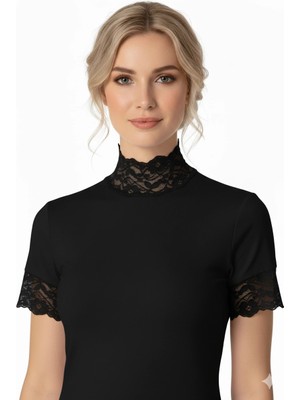 İlk El Grup Ieg™ Şahinler Bayan Dantelli Yarım Kollu Atlet B629