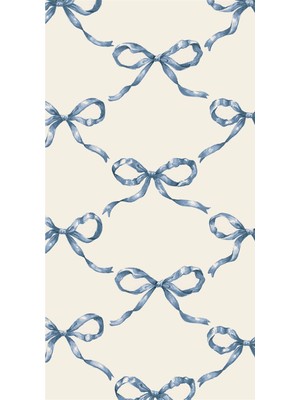Hester & Cook Heirloom Blue Bow Guest Napkin - Pack Of 16