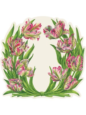 Hester & Cook Die-Cut Parrot Tulip Placemat - 12 Sheets