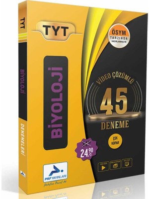Paraf Yayınları TYT Biyoloji 45 Deneme