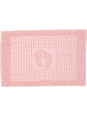 Özdilek Winter Paspas Pudra Renkli 50X70 cm Pamuklu Yumuşak Özellikli Ayak İzi Desenli